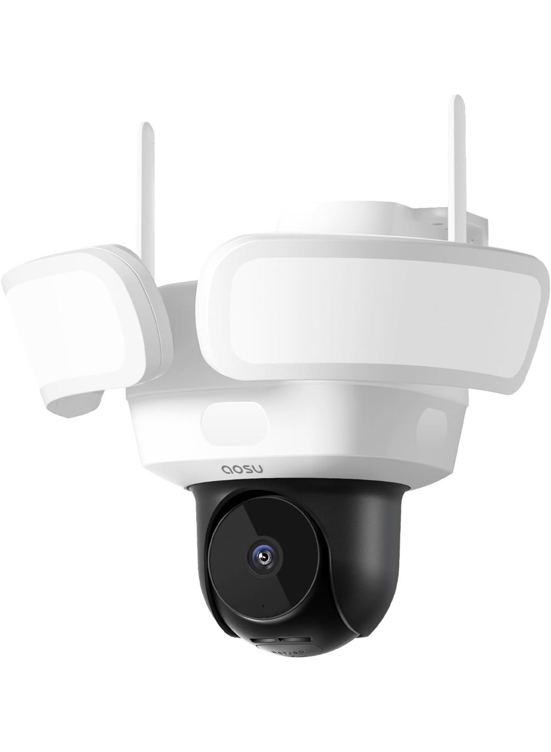 أوسو Aosu Wired Floodlight Camera Uhd Outdoor Security Camera Coverage Surveillance Recording Motion Detection 2600 Motion Activated Floodlight 1880 g