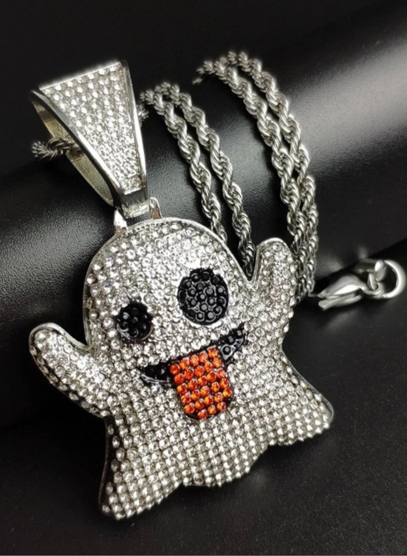 لوكشري كونسبت سلسال رجالي من الاستانلس ستيل باللون الفضي - Image 2