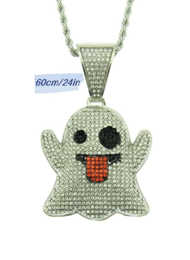 لوكشري كونسبت سلسال رجالي من الاستانلس ستيل باللون الفضي - Image 3