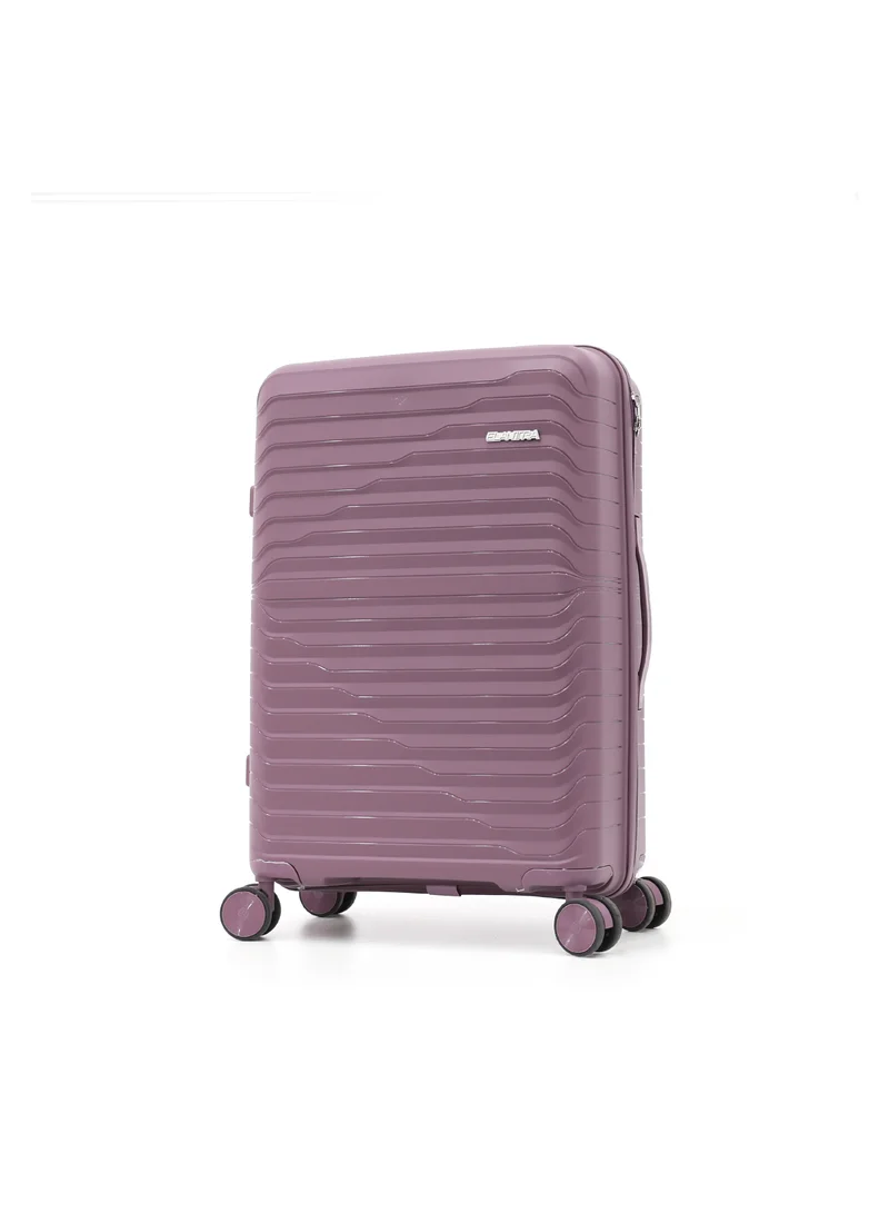 ELANTRA ELANTRA Luggage Set of 5 – Hardshell Trolley Bags with Secure Lock, Multi-Compartment Storage & Spinner Wheels,Purple (BC-12"S-20",M-24",L-28",XL-32")