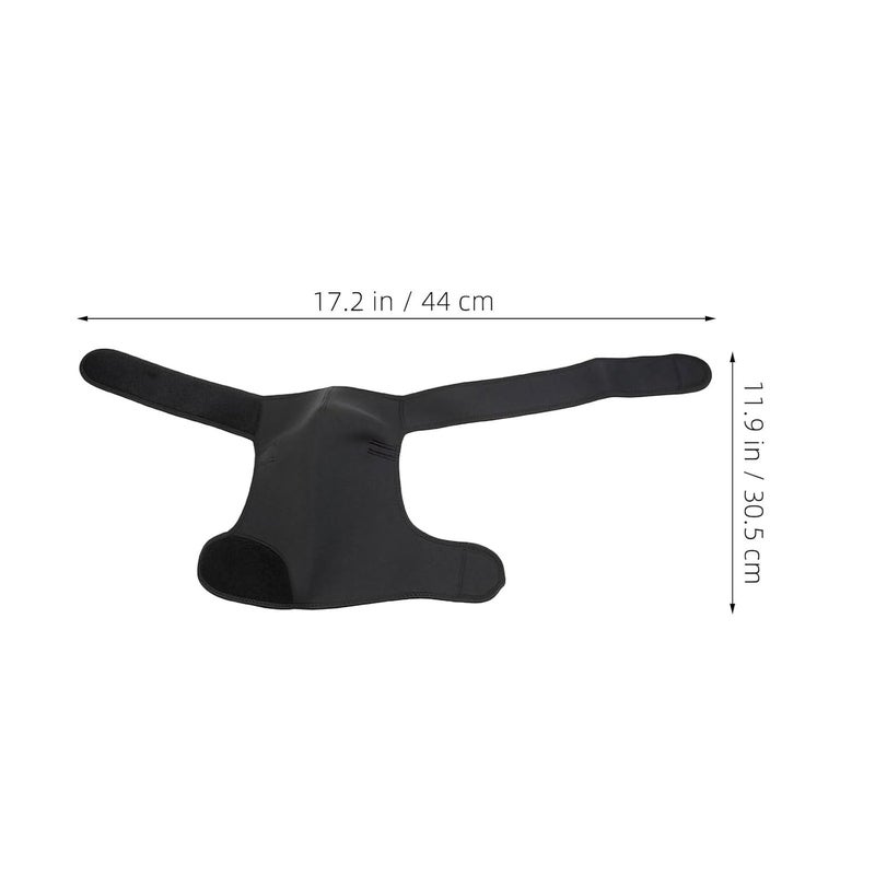 Black Shoulder Support Brace Rotator Cuff Stabilizer Compression Wrap For Sports Gym Workouts - Image 3