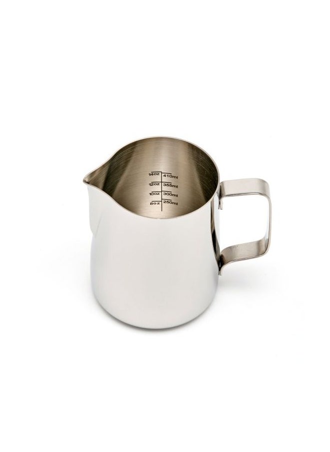 Rhino Coffee Gear Professional Milk Pitcher, Latte Art Spout, Measurements Etched, Stainless Steel Body, 20oz (600ml) - Steel  - Image 4