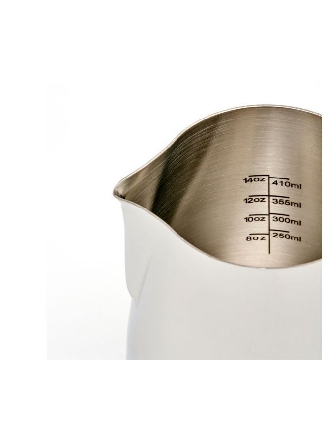 Rhino Coffee Gear Professional Milk Pitcher, Latte Art Spout, Measurements Etched, Stainless Steel Body, 20oz (600ml) - Steel  - Image 5