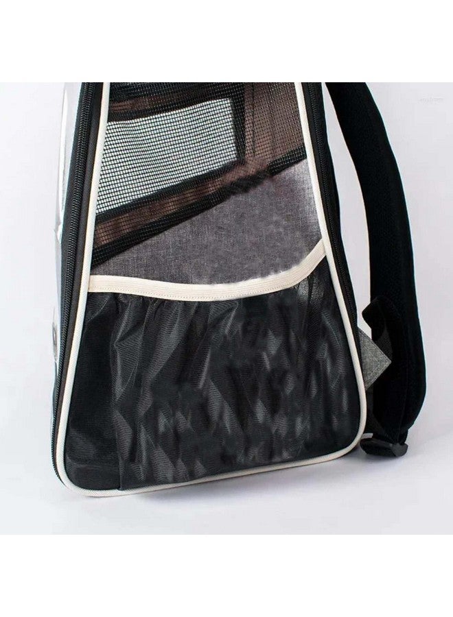 إيميلي بيتس حامل قطط أكسفورد للتهوية للسفر في الهواء الطلق ومساحة إضافية وحقيبة ظهر عالمية ذات نافذة بانورامية (رمادي) - Image 4