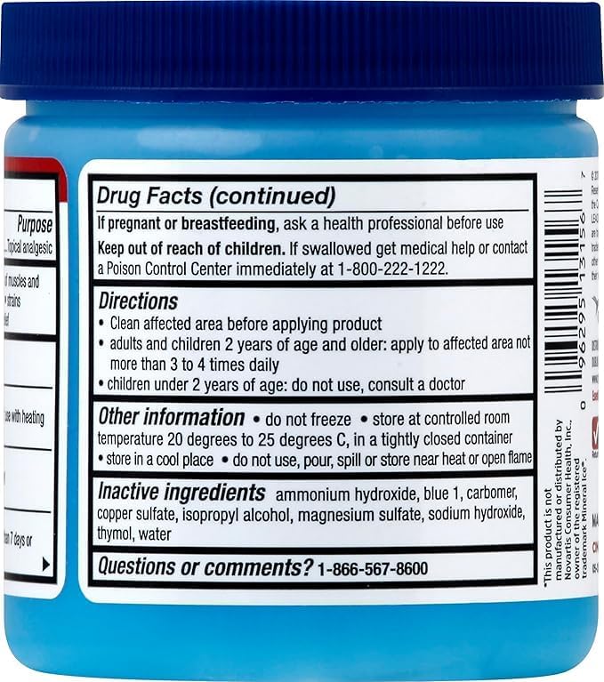 LEADER Mineral Ice Blue Gel Menthol 2 Pain Relief Gel Topical Analgesic for Muscle Pain Backache Arthritis  Sport Injuries for Adults and Kids 2 Compare to Mineral Ice 8 oz Pack of 2 - Image 4