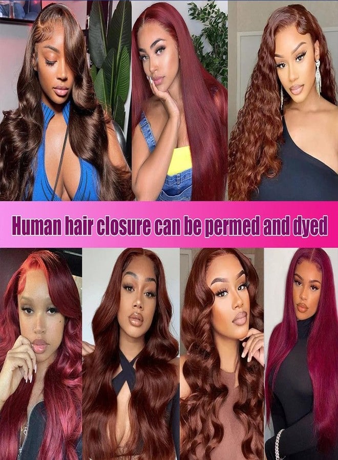AUTTO 4x4 Skinlike HD Lace Closure 4x4 Straight Human Hair Lace Closure Brazilian 4x4 Closure 10inch Virgin Straight Closure 100% Real Human Hair Free Part Closure Pre Plucked Natural Hairline - Image 5