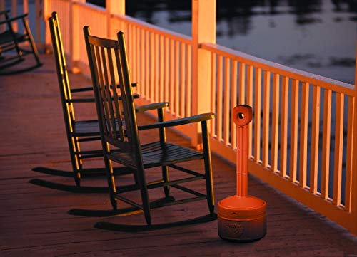 Justrite, Personal Smoker’s Cease-Fire Outdoor Ashtray, Polyethylene Standing Ashtray with Steel Bucket, 1 Gallon, Terracotta, 26806T - Image 2