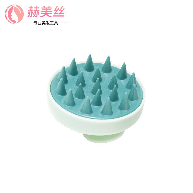 Silicone Scalp Massage Shampoo Brush turquoise shampoo brush
