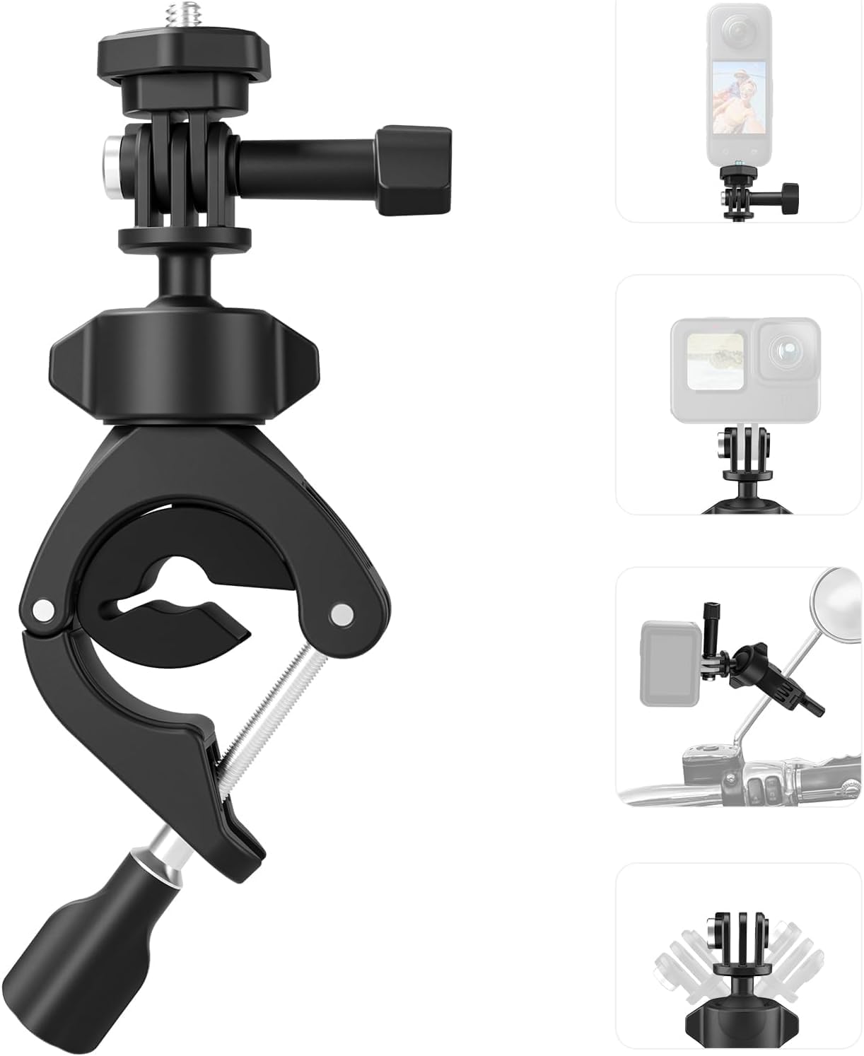 نالاكال Nalacal Bike Motorcycle Handlebar Mount Accessories For Gopro Max Hero 12 11 10 9 8 7 6