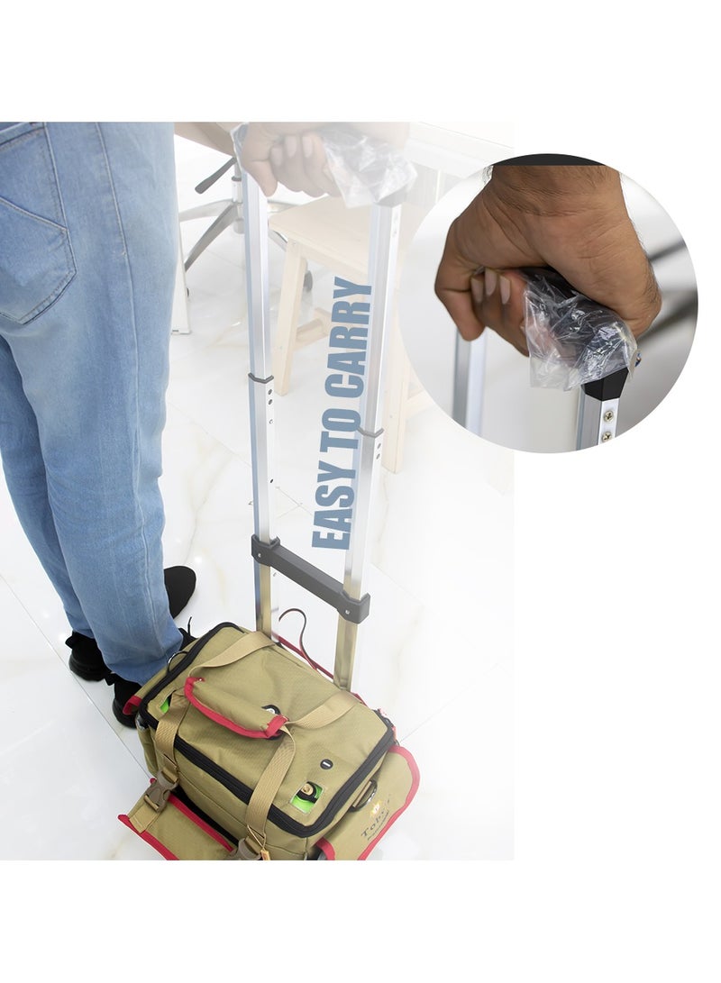 توبيز بطارية توبي BTY-100 بقوة 80000 مللي أمبير في الساعة مع عربة، بطارية قابلة لإعادة الشحن مع عاكس طاقة 500 واط مع مصباح صغير وإضاءة COB الأفضل للتخييم والأنشطة الخارجية - Image 5