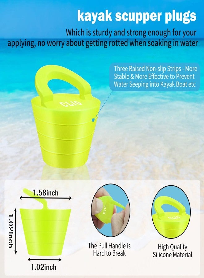 CLIO مجموعة مقابض حمل الكاياك مع مقابض سحب أمامية على شكل حرف T وسدادات فتحات - 4 قطع لكل منها، عيون وسادة الكاياك مع مسامير تثبيت Tir-Grip - ملحقات تجهيز السطح - Image 2