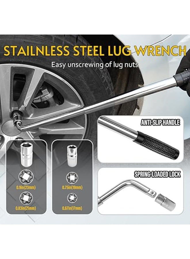 3 Ton Car Jack Kit – Scissor Jack with Emergency Tire Kit and Lug Wrench for Sedans, SUVs & MPVs - Image 3