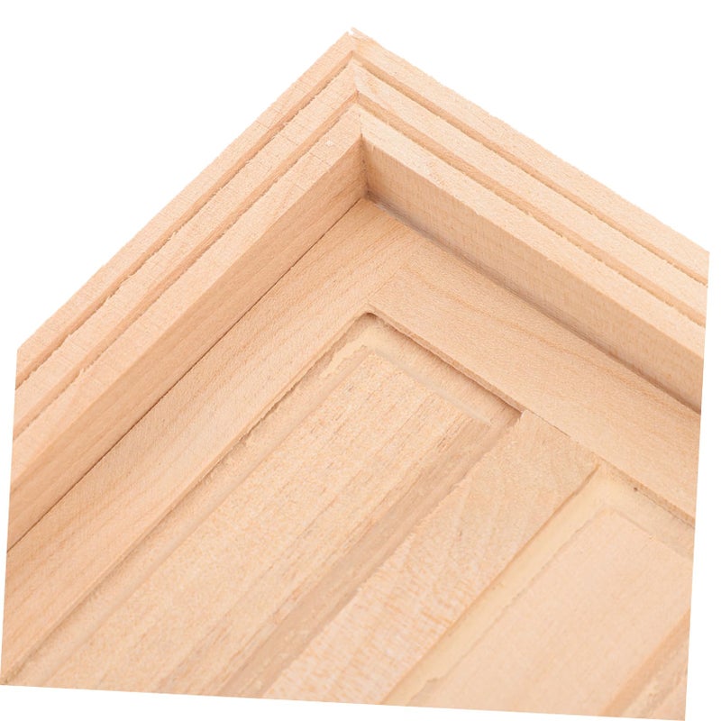 Mini Dollhouse Door Wooden Interior Door For DIY Model House Kitchen Bedroom Decor - Image 3