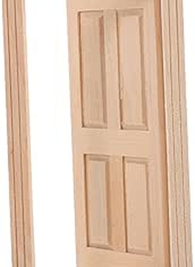 Mini Dollhouse Door Wooden Interior Door For DIY Model House Kitchen Bedroom Decor - Image 1