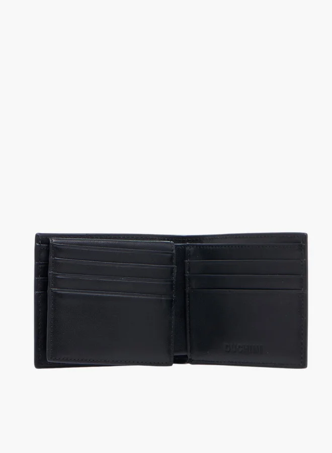 دوتشيني Men's Solid Bi-Fold Wallet