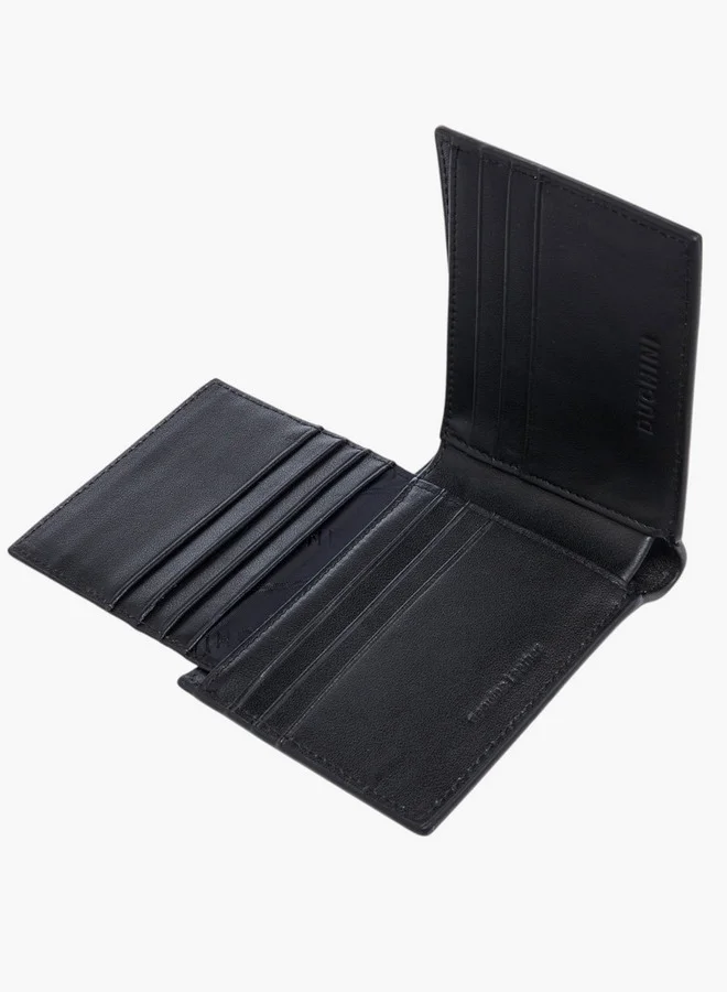دوتشيني Men's Solid Bi-Fold Wallet