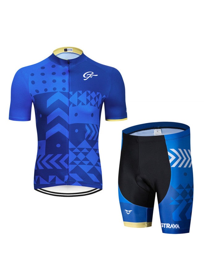 Strav Tour De France Short-sleeved Suit Men's And Women's Summer Breathable Road Mountain Bike Suit