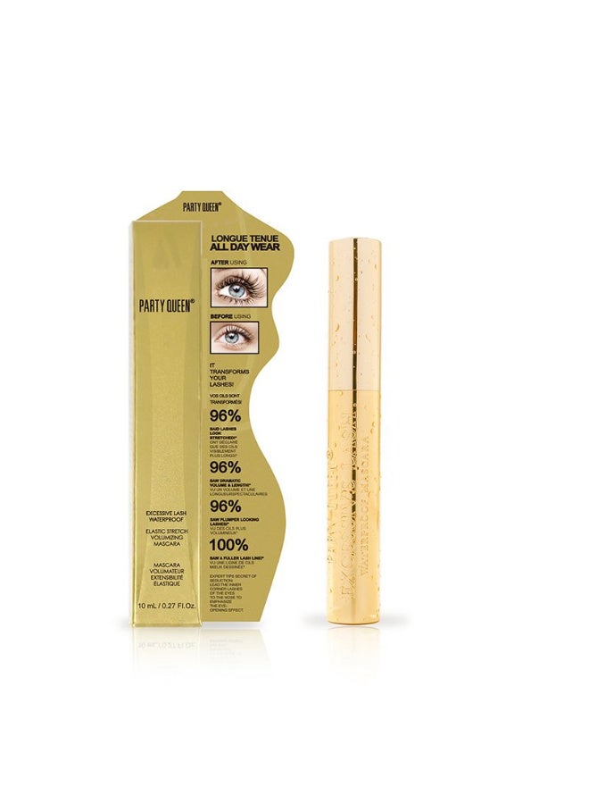 PARTY QUEEN Excessive Lash Waterproof Elastic Stretch Volumizing Mascara. - Image 4