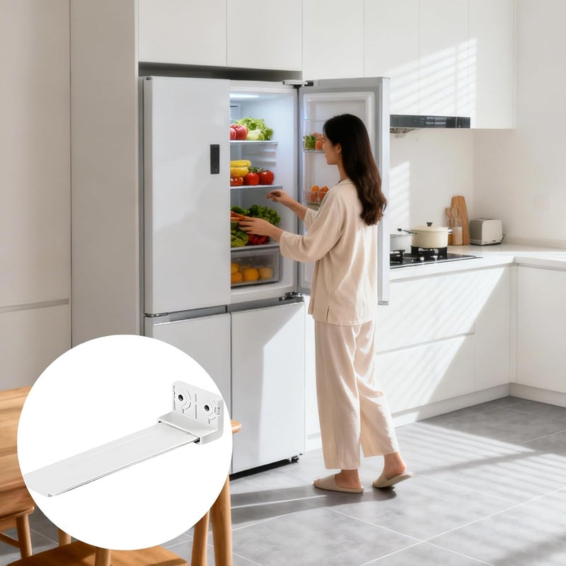 Refrigerator Drawer Slides, Universal Fridge Freezer Mounting Kit, 4.5 in, Compatible with Midea Beko Ascoli Electrolux - Image 5