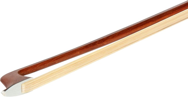 M MI & VI قوس فيولا من MI&VI AB-510 من خشب البرازيل لفيولات 11" مع ضفيرة من الأبنوس | تركيب فضي ثماني الأضلاع | متوازن جيدًا | خفيف الوزن | شعر حصان منغولي - موسيقى MIVI - Image 4