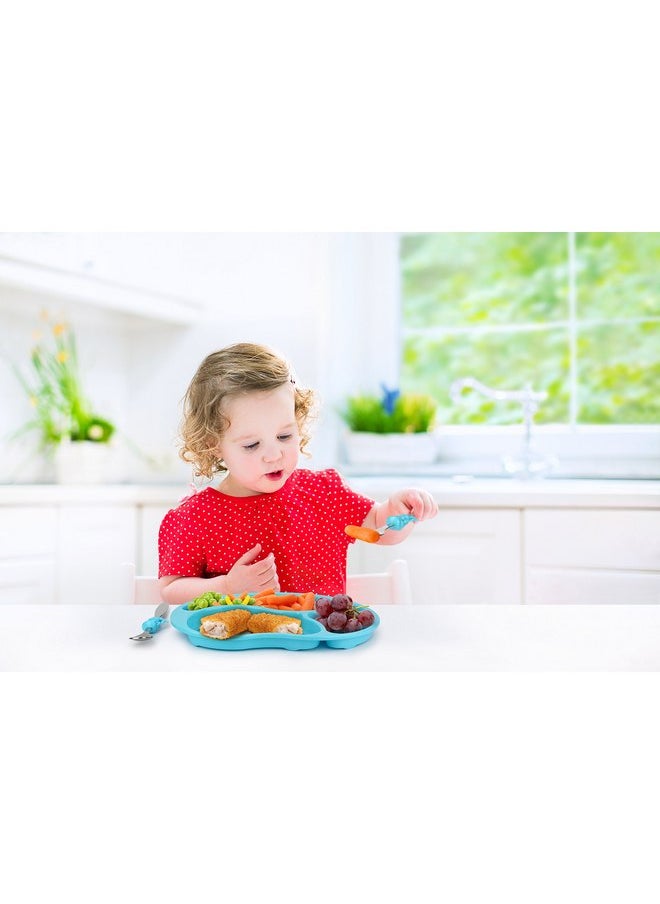KidsFunwares - KidsFunwares Me Time PP Dinnerware Set (Mermaid) - 3-Piece Set for Kids and Toddlers - Plate, Fork and Spoon that Children Love - Sparks your Child's Imagination and Teaches Portion Control - Image 1