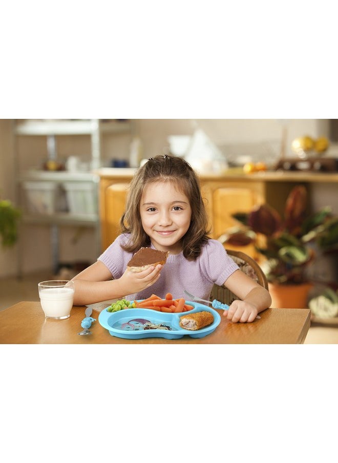 KidsFunwares - KidsFunwares Me Time PP Dinnerware Set (Mermaid) - 3-Piece Set for Kids and Toddlers - Plate, Fork and Spoon that Children Love - Sparks your Child's Imagination and Teaches Portion Control - Image 1