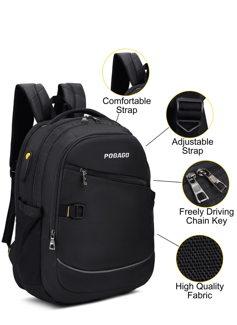 POGAGO Pogago Travel Backpack, Water Resistant, 15.6" Laptop, Multiple Pockets Laptop, Travel Backpack, Business Backpacks for Women Men Work College Gift,Casual Daypack  - Image 2