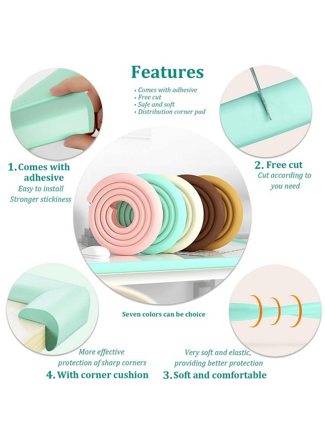 Fozobaiy Corner Guards, Milky White(4 Corner&6.5ft Safety Bumpers), FURNITURE_EDGE_BUMPER, Protects Babies from Sharp Furniture Corners - Image 4