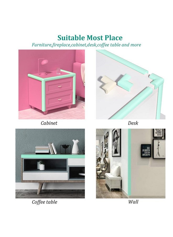 Fozobaiy Corner Guards, Milky White(4 Corner&6.5ft Safety Bumpers), FURNITURE_EDGE_BUMPER, Protects Babies from Sharp Furniture Corners - Image 5