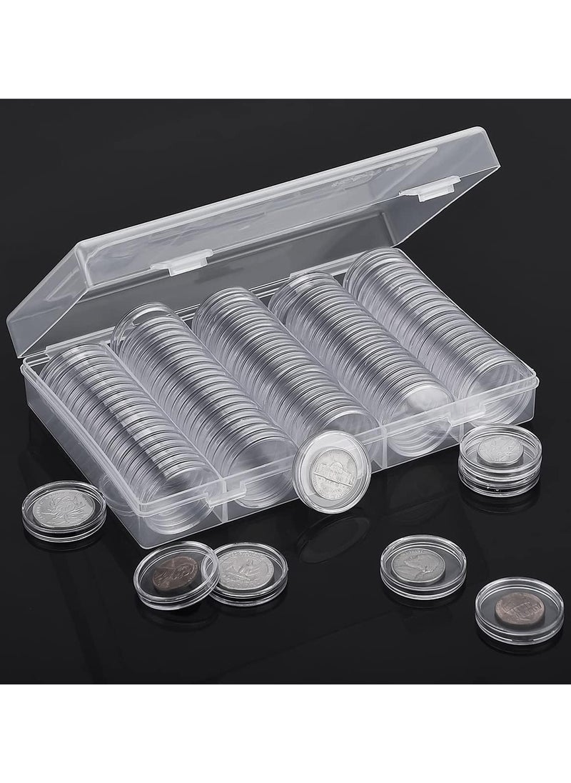 Bukela Commemorative Coin Protector Box, Coin Collection Storage Box, Coin Capsule and 100 Pieces Protective Gasket Coin Holder Box with Storage Box for Coin Collection Supplies, 30mm  - Image 4