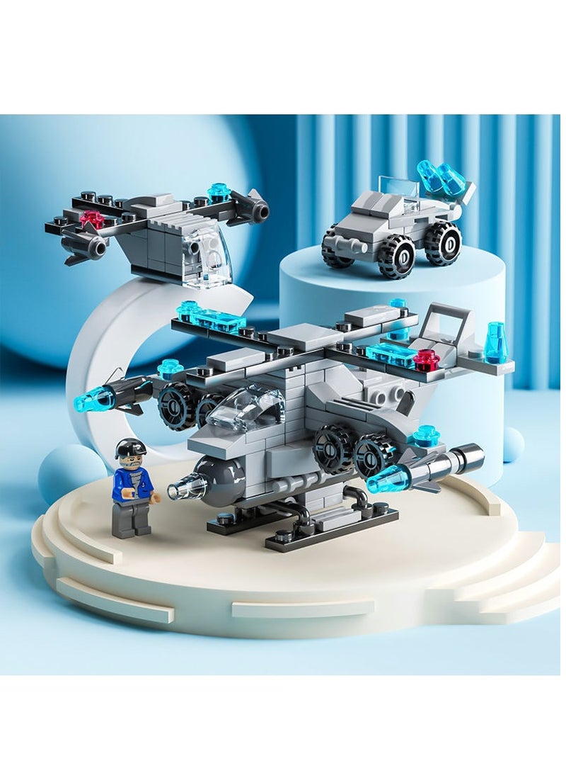 136-Piece Mini Special Forces 6-in-1 Building Block Toy - Image 1