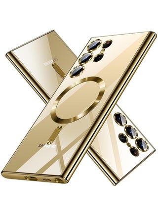 For Samsung Galaxy S24 Ultra Case（Only）.Magnetic Cover for S24 Ultra. Glossy Slim Thin Soft funda capa para for Galaxy S24 Ultra 6.8 inch.Compatible with MagSafe (Gold) - pzsku/ZDFE221247122F54CD69FZ/45/1746717854/5b525ab2-534e-456e-a1e8-85e82129bdd0