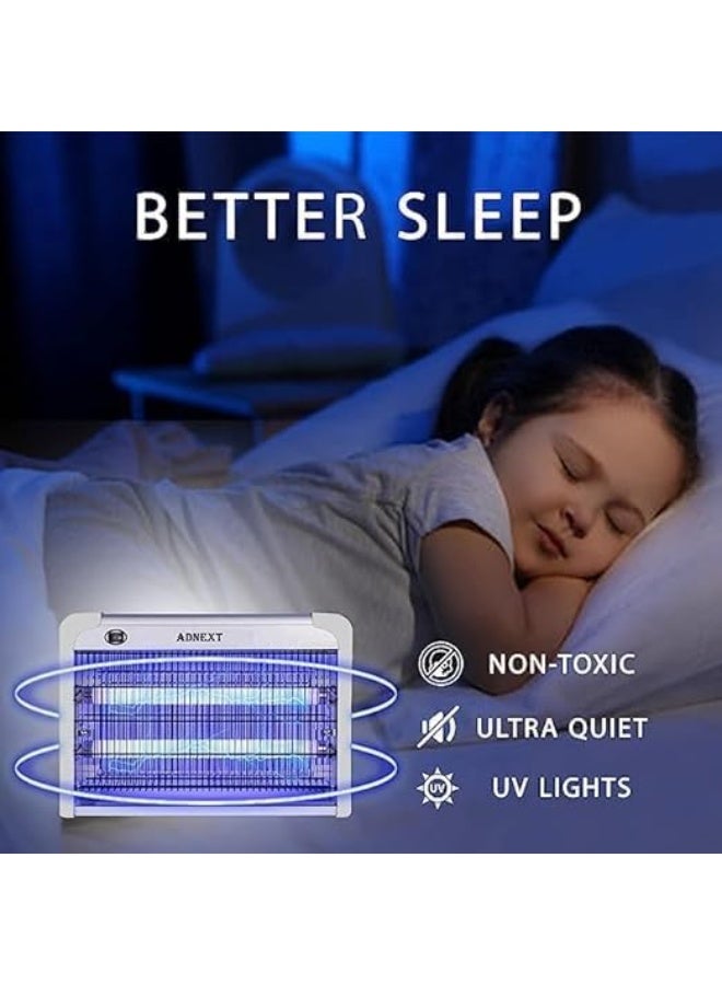 Adnext Electric Fly Zapper Indoor Outdoor, Powerful UV Mosquito & Fly Trap Lamp, Quiet Insect Killer with Strong Attraction Light for Kitchen, Patio, Living Room, Bedroom & Home Pest Control - Image 3