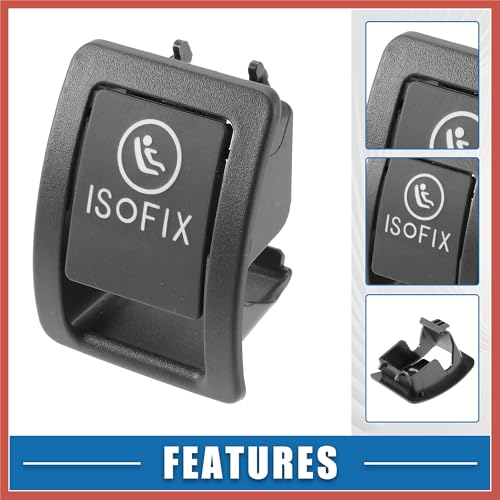 ACROPIX غطاء مثبت مقعد الطفل الخلفي ISOFix ACROPIX A2059200513 لمرسيدس بنز C300 C350 C200 C180 C400 C450 C43 AMG C63 AMG W205 2015-2020 باللون الأسود - Image 4
