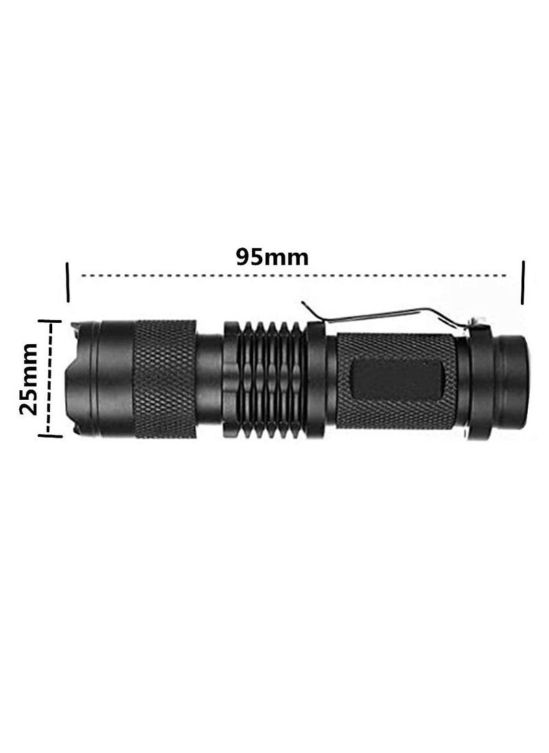 Generic - Black light UV flashlight LED variable zoom UV blue light Scorpion dog cat pet detector Fluorescent mineral - Image 1
