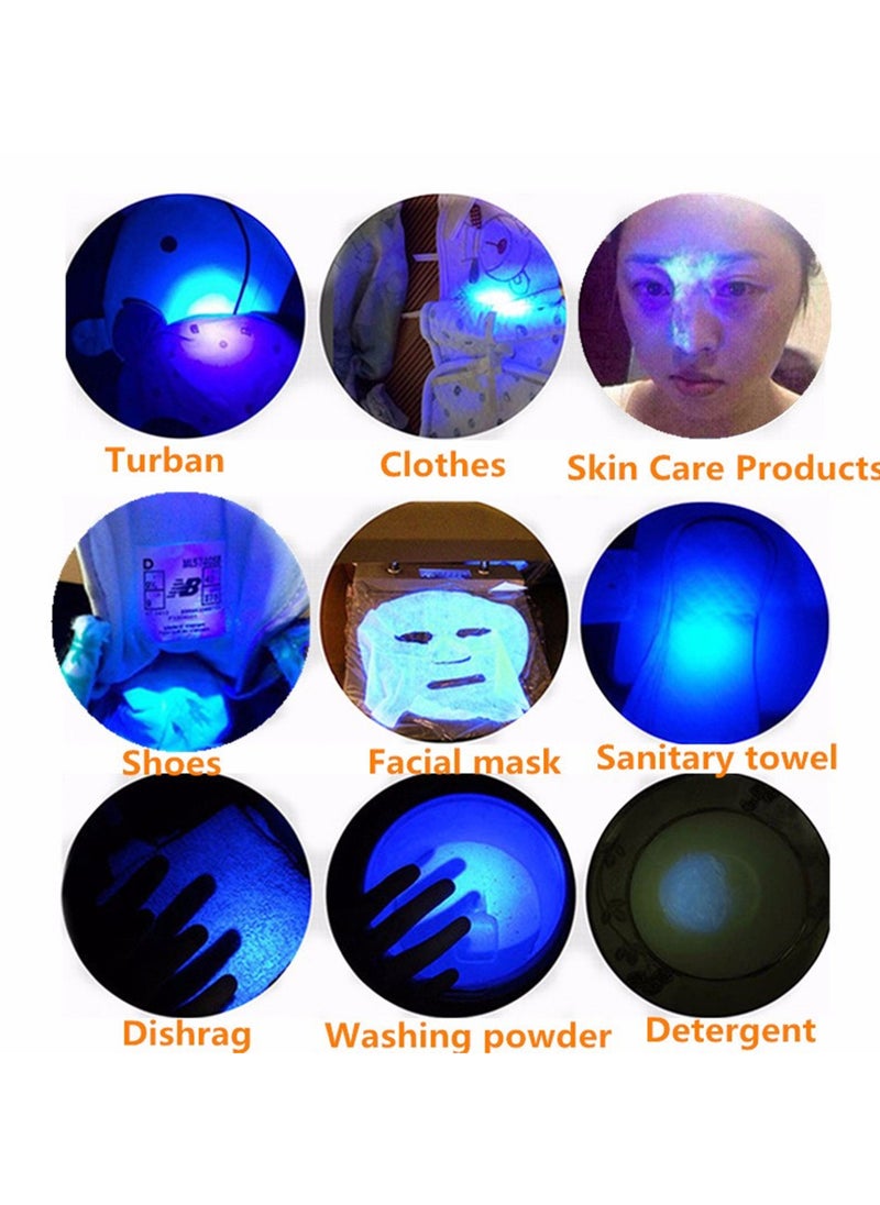 Generic - Black light UV flashlight LED variable zoom UV blue light Scorpion dog cat pet detector Fluorescent mineral - Image 1