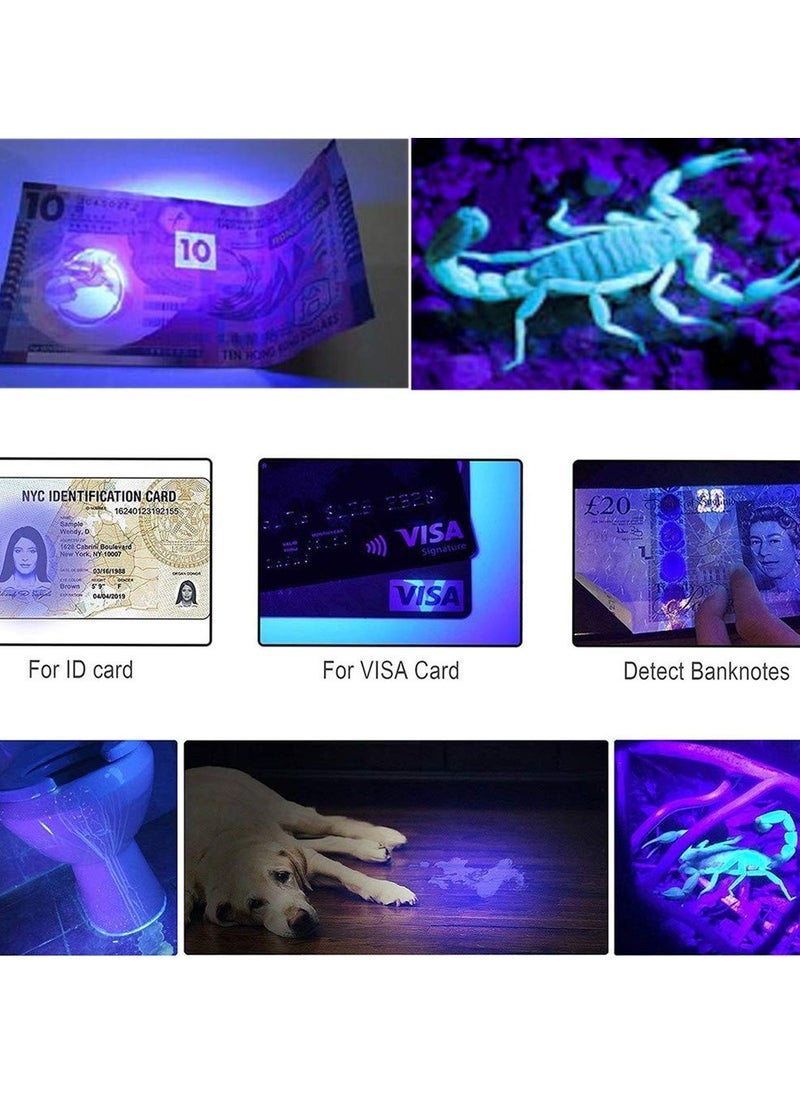 Generic - Black light UV flashlight LED variable zoom UV blue light Scorpion dog cat pet detector Fluorescent mineral - Image 1