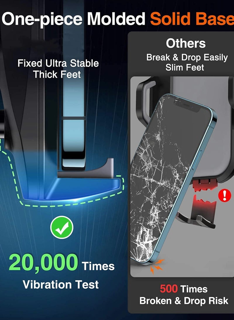 Universal Car Phone Holder - Upgraded Hands-Free Dashboard & Windshield Mount for iPhone SE, 12 Pro, Galaxy S21 & More - Image 3