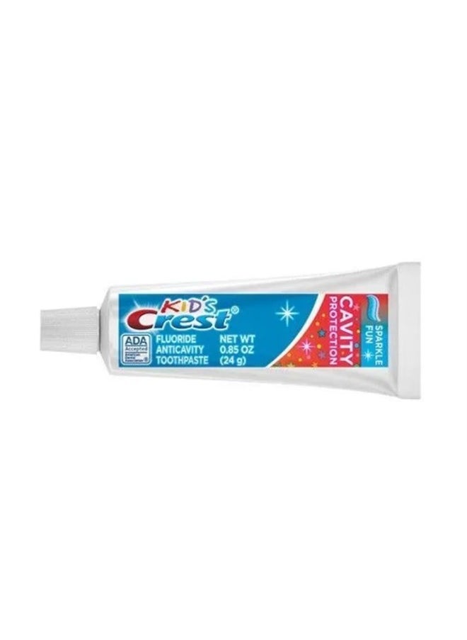 Crest Kid's Crest Cavity Protection Sparkle Fun Toothpaste .85 Ounce (12 Pack) | Sparkle Fun Flavor with Fluoride | Travel Size Anticavity Paste (B07NBR4LCB)  - Image 2