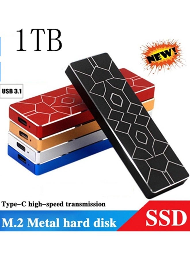 Generic - Portable SSD 1TB Mobile Solid State Drive Portable External Drive 3 in 1 Type-c 1000GB High Speed Hard Drive for PC Laptop Mac Data Storage and Transfer and Android Phone, Computers and Tablets - Image 1