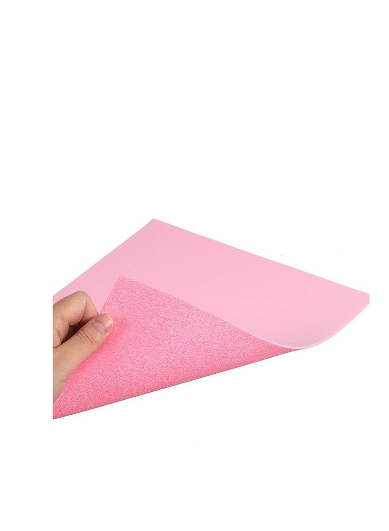 Terabyte 10 SHEETS EVA Glitter Foam sheet, And Different Sizes, Glitter Foam Sheet For Art And Craft, Multicolor.. (50x70cm, Pink) - Image 5