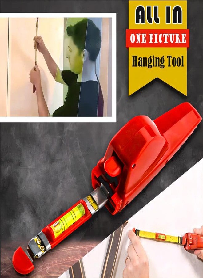 UZOU All-in-One Picture Hanging Tool, Picture Hanger, Picture Frame Level Ruler, Portable Picture Leveling and Hanging Tool, Perfect to Hang Pictures, Mirrors, TVs, and Shelves - Image 3