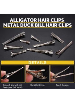 Mardatt 200Pcs 1.81 Inch / 4.6 Cm Alligator Hair Clips Bulk Silver Single Prong Hair Clips For Bows Making Hair Pins For Sectioning Hair Styling And Sectioning Hairdressing Diy Crafts  - Image 3
