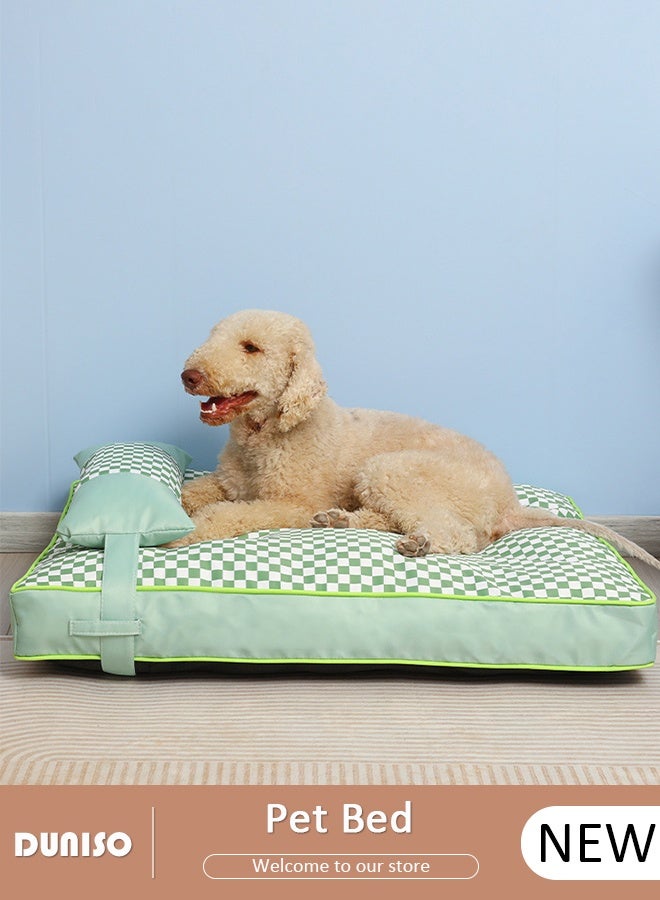 DUNISO Dog Bed for Small Medium Dogs and Cats,Washable Rectangle Pet Bed,  Anti-Slip Waterproof Dog Cushion Warming Cozy Anti Anxiety Dog Mat Kennel Pad,Indoor Pet Bed , 60*45cm - Image 1