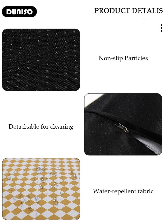 DUNISO Dog Bed for Small Medium Dogs and Cats,Washable Rectangle Pet Bed,  Anti-Slip Waterproof Dog Cushion Warming Cozy Anti Anxiety Dog Mat Kennel Pad,Indoor Pet Bed , 60*45cm - Image 5