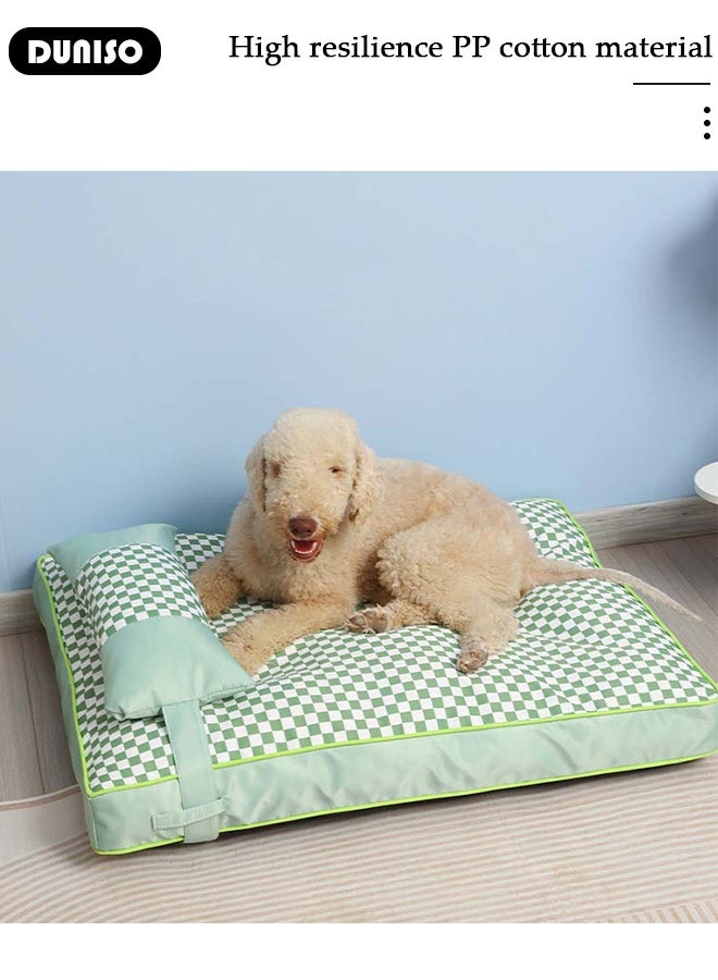 DUNISO Dog Bed for Small Medium Dogs and Cats,Washable Rectangle Pet Bed,  Anti-Slip Waterproof Dog Cushion Warming Cozy Anti Anxiety Dog Mat Kennel Pad,Indoor Pet Bed , 60*45cm - Image 2