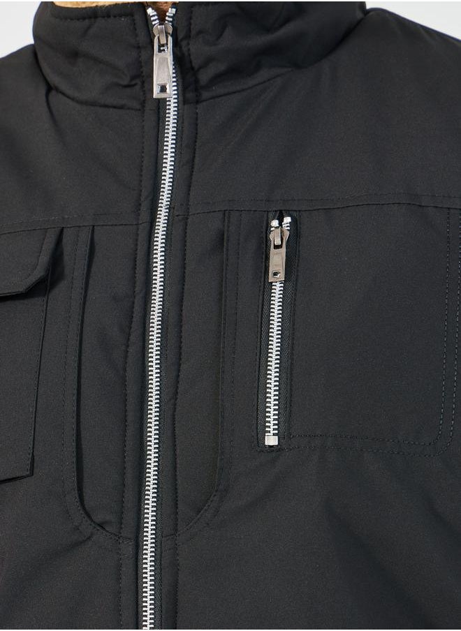 Styli - Warm Fleece Lined Gilet Jacket with Zip Detail - Image 1