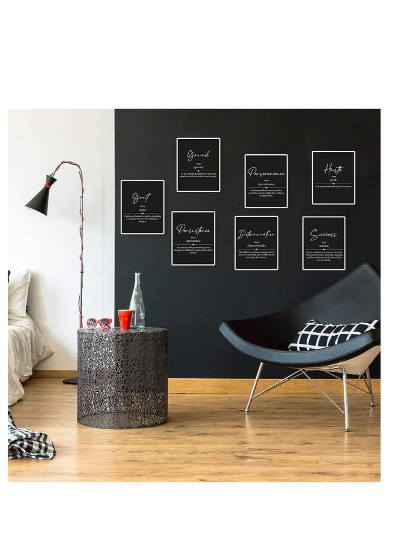 SYOSI - 9 Pieces Inspirational Phrases Wall Art Prints Motivational Sayings Quote Prints for Teens Adults Living Room Office Classroom College Decoration, Unframed, 8 x 10 Inch - Image 1