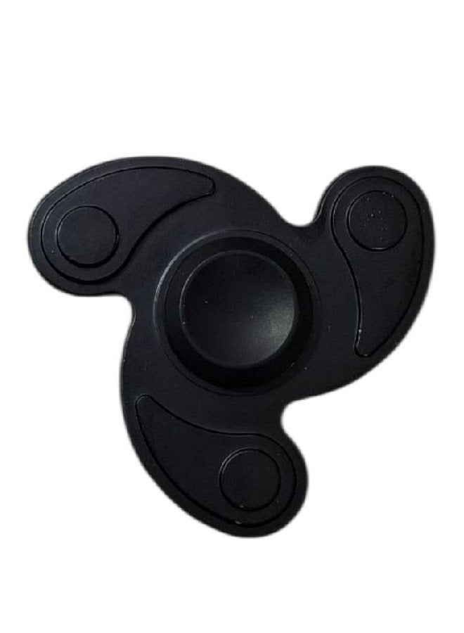 Fidget Hand Spinner Metal Toy - High Speed Smooth Finger Spin Sensory Fidget Stress Relief Game Play for Kids & Adults Black