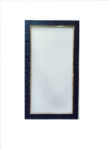Seven Horses Black Fiber Wood Wall MirrorDressing MirrorSolid Black Water Resistant Synthetic Fiber Wood Made Black14X26 Inch - Image 3